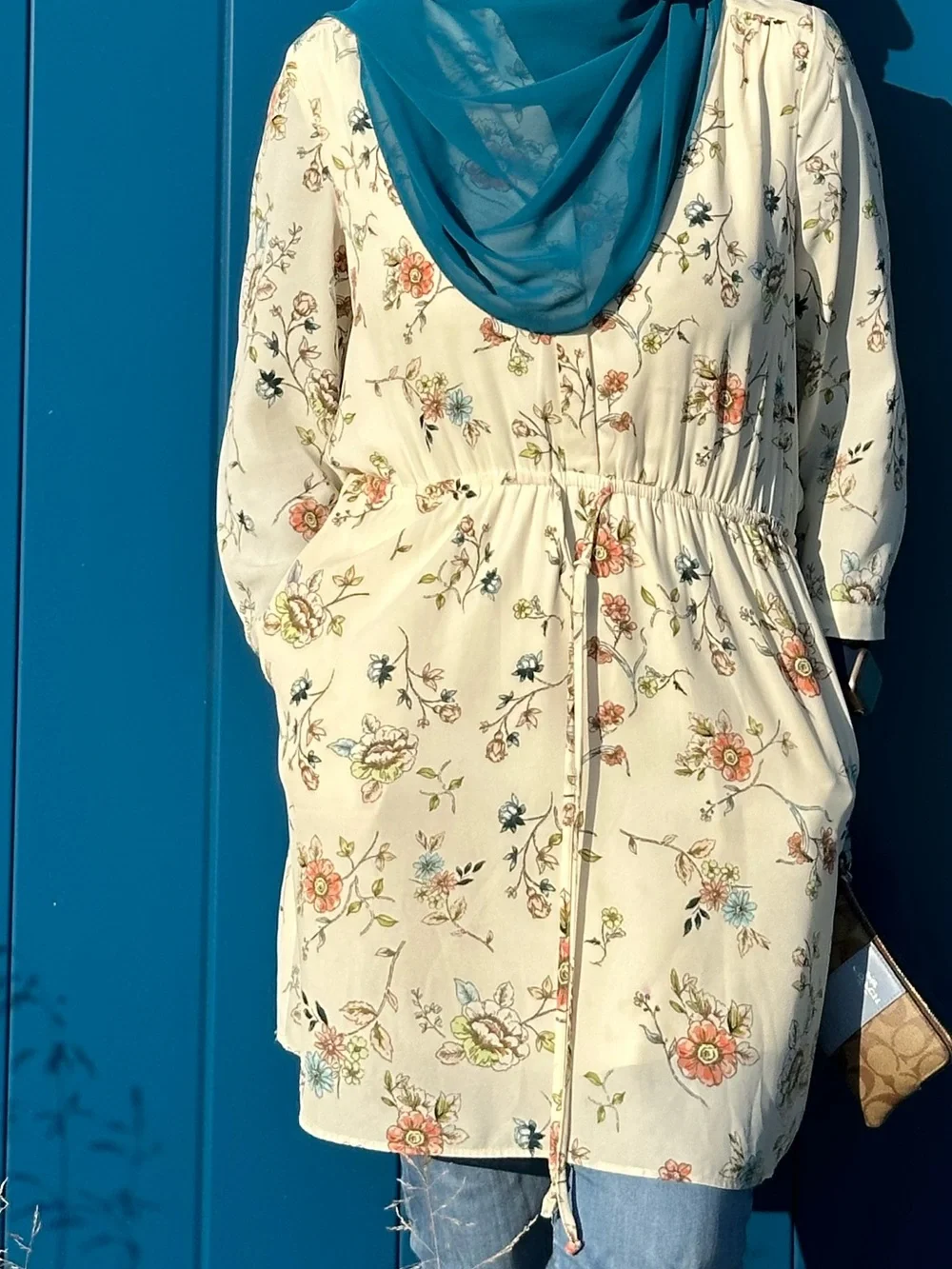 Floral Drawstring Tunic - Picture 3 of 3